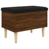 Storage Bench Brown Oak 62x42x46 cm Engineered Wood 835074