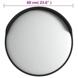 Outdoor Convex Traffic Mirror Black 60 cm Polycarbonate 153080