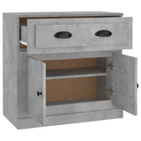 Sideboard Concrete Grey 70x35.5x67.5 cm Engineered Wood 816428