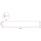 Lawn Edging 10 pcs 15 x 103 cm Steel Black 860142