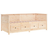 Day Bed without Mattress 100x200 cm Solid Wood Pine 820896