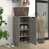 Shoe Cabinet Concrete Grey 30x35x70 cm Engineered Wood 811416