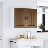 ZNTS Kitchen Wall Cabinet Lucca Brown Oak Engineered Wood 853834