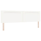 LED Headboard White 200 cm Faux Leather 42007314