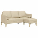 Sofa Set with Cushion Cream 173 x 131 x 67 cm Polyester 42001919