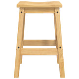 Bar Stool 2 pcs Honey Wax 44 x 30 x 63 cm Solid-Pine 42033390