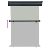 Balcony Side Awning 125x250 cm Grey 48422