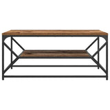 Coffee Table Old Wood 90 x 50 x 40 cm Engineered Wood and Steel 868235