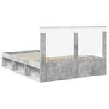 Bed Frame Concerte Grey 150 x 200 cm Solid Pine Wood 3410995