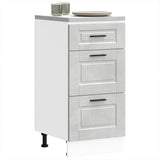 Kitchen Base Cabinet Porto Concrete Grey Engineered Wood 854224