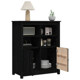 Sideboard Black 83x41.5x100 cm Solid Wood Pine 821516
