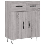 Highboard Grey Sonoma 69.5x34x180 cm Engineered Wood 3198183