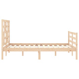 Bed Frame without Mattress 140x190 cm Solid Wood 3194876