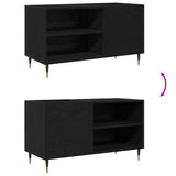 Record Cabinet Black Oak 85 x 38 x 48 cm Engineered Wood 862896