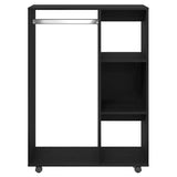 Wardrobe Black Oak 80x40x110 cm Engineered Wood 862068