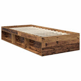 Bed Frame with Headboard Old Wood 90 x 190 cm Solid Pine Wood 3410134