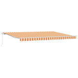 Retractable Awning Retractable Yellow and Orange 500 x 350 cm 3331485