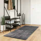 Rug HUARTE Short Pile Soft and Washable Anthracite 80x200 cm 374996