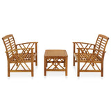 3057984 3 Piece Garden Lounge Set Solid Acacia Wood