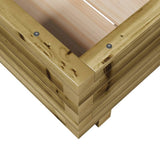 Garden Planter 50x50x26.5 cm Impregnated Wood Pine 847297