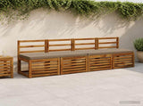 2-Piece Bench Cushions VUGHT 2 pcs 100% Polyester Taupe 951231