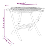 5 Piece Garden Dining Set Solid Wood Acacia 3152901