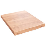 Bathroom Countertop Light Brown 40x50x cm Treated Solid Wood 3156096