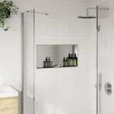 Shower Niche Brushed Silver 62x32x9 cm Stainless Steel 4005128