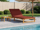 Sunlounger Cushion GEMERT 100% Polyester Red 200 x 90 x 3 cm 948595
