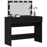 Dressing Table Black Oak 100 x 40 x 120 cm Engineered Wood 868862