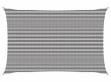 Sunshade Sail Anthracite and White 6 x 7 m HDPE 42032782