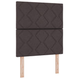 ZNTS Bed Frame Dark Brown 80x200 cm Fabric 3344763