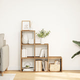 Room Divider Bookcase 3-Tier Old Wood 99x29x99 cm Engineered Wood 857965