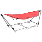 Hammock with Foldable Stand Red 44364