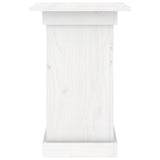 Flower Stand White 40x40x60 cm Solid Wood Pine 823630