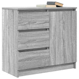 Sideboard with Drawer Grey Sonoma 71x35x65 cm Engineered Wood 861576