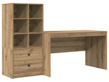 Desk with Drawer 2 pcs Artisan Oak 3337376