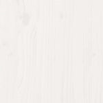ZNTS Bookcase Bed without Mattress White 135x190 cm Double Solid Wood Pine 3321617