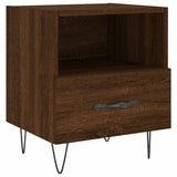 ZNTS Bedside Cabinets 2 pcs Brown Oak 40x35x47.5 cm Engineered Wood 827435