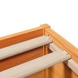 Bed Frame without Mattress Wax Brown 100x200 cm Solid Wood Pine 3323433