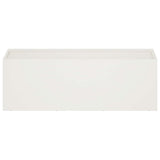 Garden Planter 2 pcs White 60 x 20 x 20 cm Cold-rolled Steel 8005151