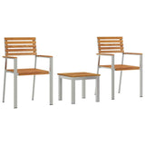 Garden Dining Set 3 pcs Brown 3334845