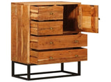Chest of Drawer Natural 55 x 30 x 90 cm Solid Acacia Wood 4104616