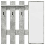 Wall-Mounted Coat Rack Concrete Grey 100 x 10 x 100 cm 874510