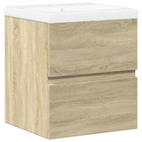 2 Piece Bathroom Furniture Set Sonoma Oak Engineered Wood 3325032