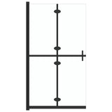 ZNTS Foldable Walk-in Shower Wall Transparent ESG Glass 120x190 cm 151185