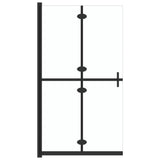 151182 Foldable Walk-in Shower Wall Transparent ESG Glass 90x190 cm