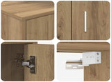TV Cabinet Set Wall-mounted 4 pcs Artisan Oak Engineered wood 3397903