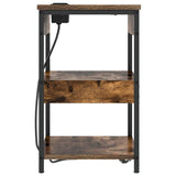Bedside Cabinet 2 pcs Smoked Oak 41 x 31 x 51 cm 859540