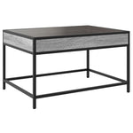 ZNTS Coffee Table with Infinity LED Grey Sonoma 70x50x41 cm 847685